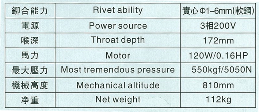 Japan Yoshikawa Ironworking Riveting Machine